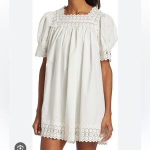 DOEN Sterling puff sleeve mini dress